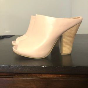 Seychelles light pink mules
